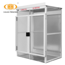 Galvanized collapsible gas storage cages container